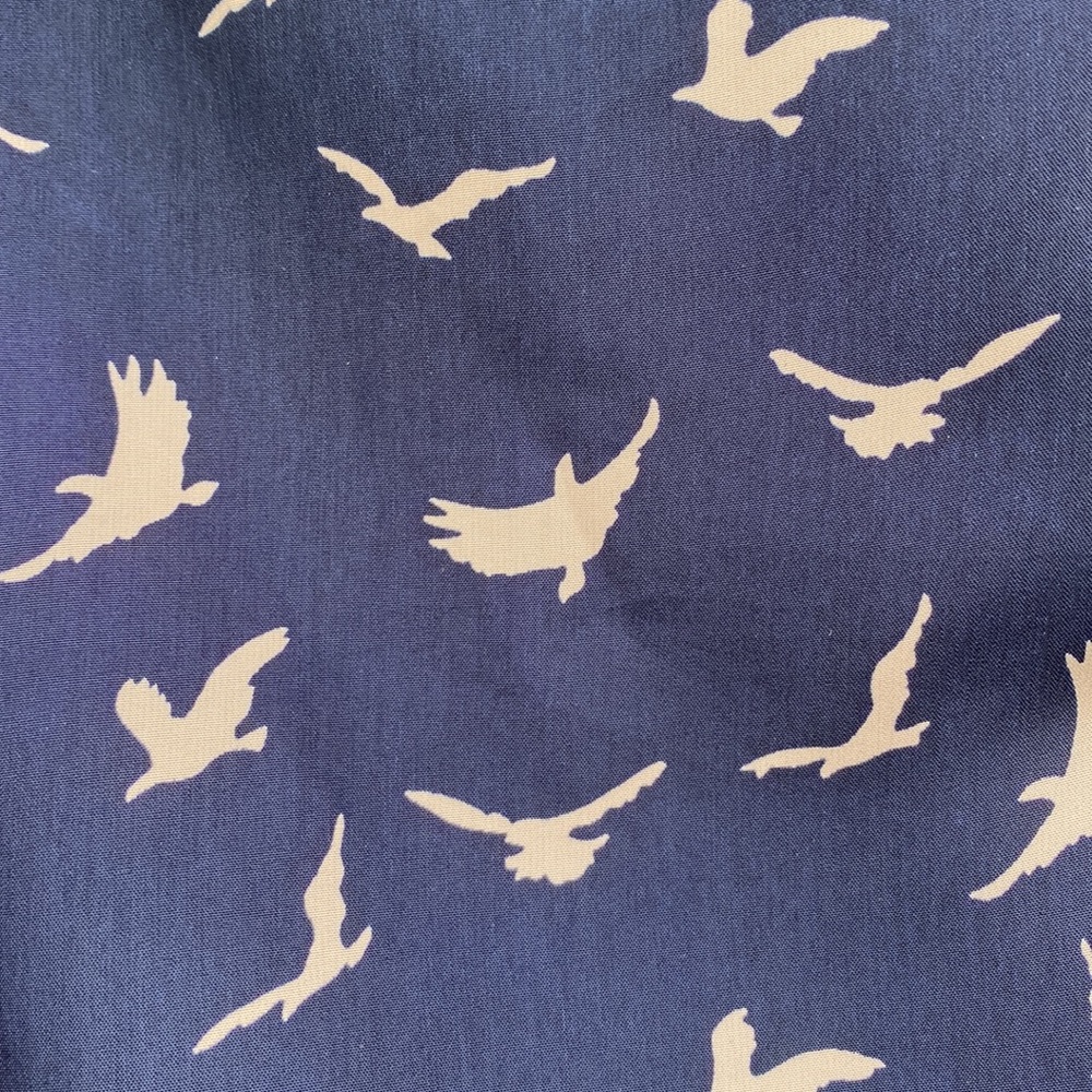 Bird Print Dress with Pockets - Picture 3 of 5